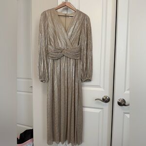 Eliza J Shimmering Gold/ Silver Dress